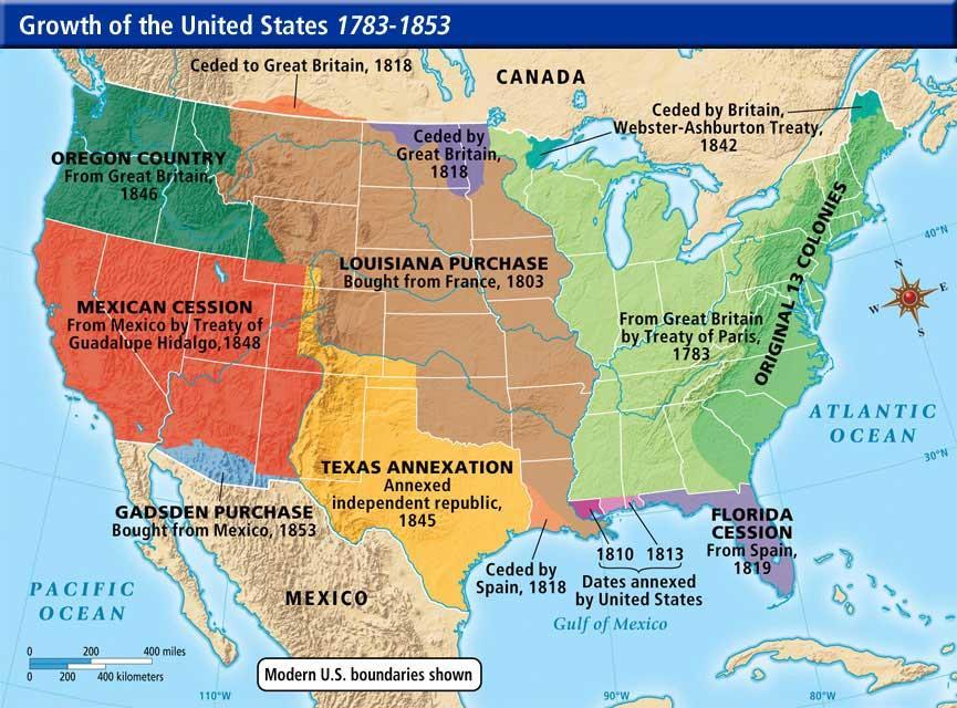 Setting Boundaries In the early 1840s, Great Britain still claimed areas near the Canadian border in parts of what are now Maine and Minnesota.