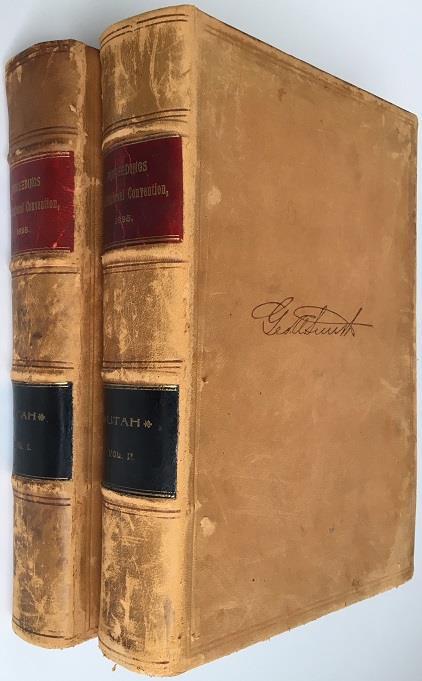 Prophet s Copy of State Constitution Proceedings 17- [Utah] [George Albert Smith].