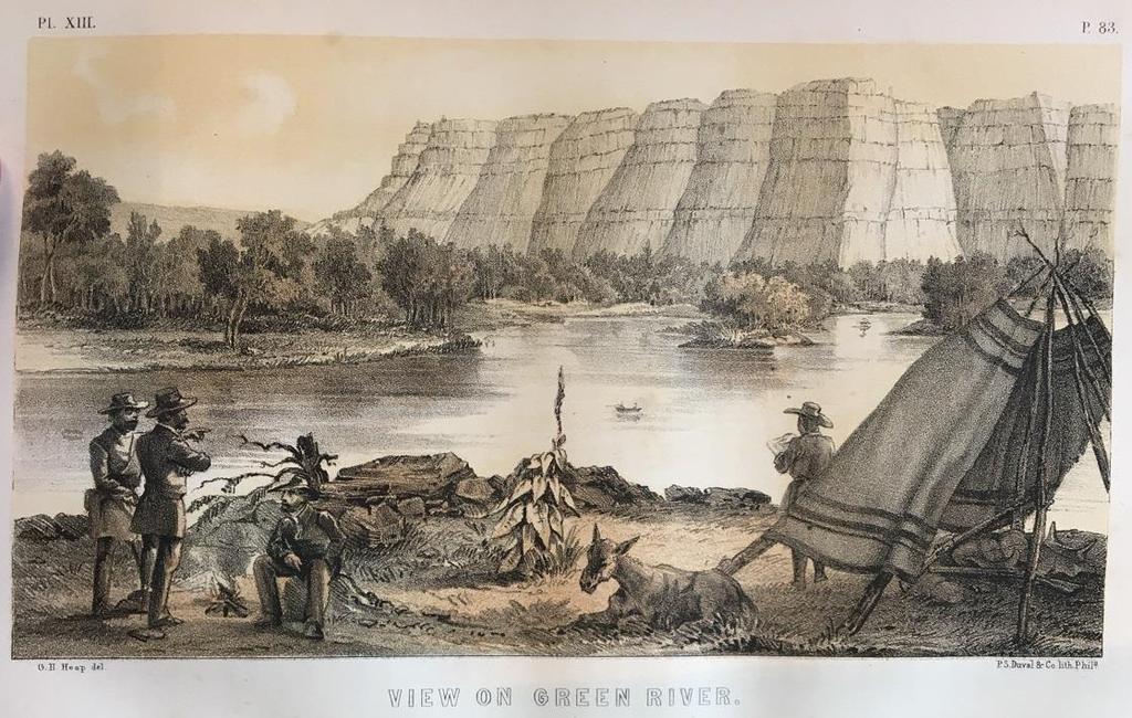 A Trip to California in 1852 (final plate) 25- Heap, Gwinn Harris. Central Route to the Pacific, from the Valley of the Mississippi to California: Journal of the Expedition of E. F.