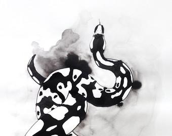 through the snake, which caused it to begin to regenerate. Each part of the snake began to re attach to each other part. It came back to health.