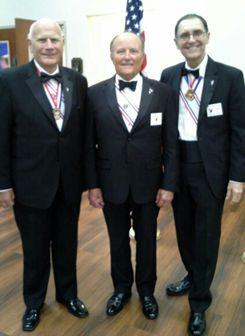 Shown on the picture are, left to right, WGK Jim McGrory, WIG Bill Fetzer, WT Ed Anaya all