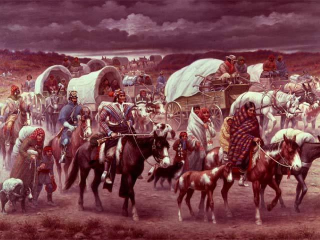 Trail of Tears 1838 15,000 Cherokees are forced