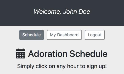 The Adoration Website Our Adoration website is http://stmaustin.org/adore Here you will see our current Adoration schedule indicating where we need help.