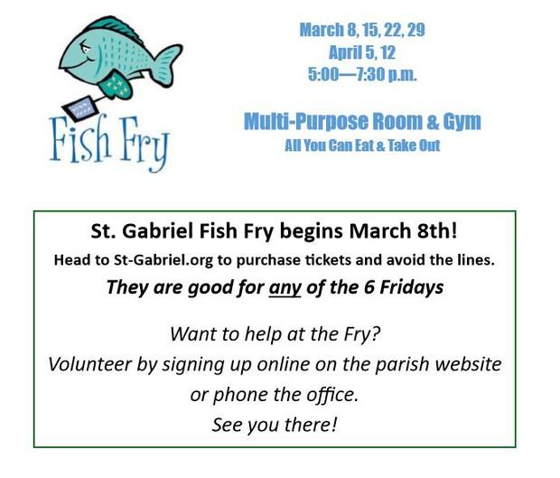 Come have fun and volunteer at the Fish Fry!