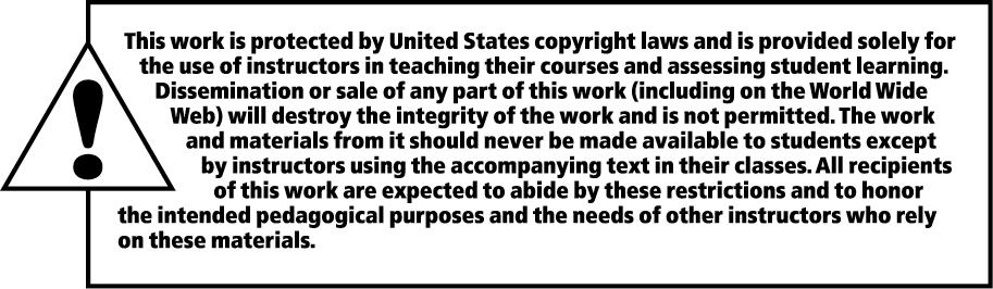 Copyright 2012, 2001, 1997 Pearson Education, Inc., One Lake Street, Upper Saddle River, NJ 07458. All rights reserved. Manufactured in the United States of America.