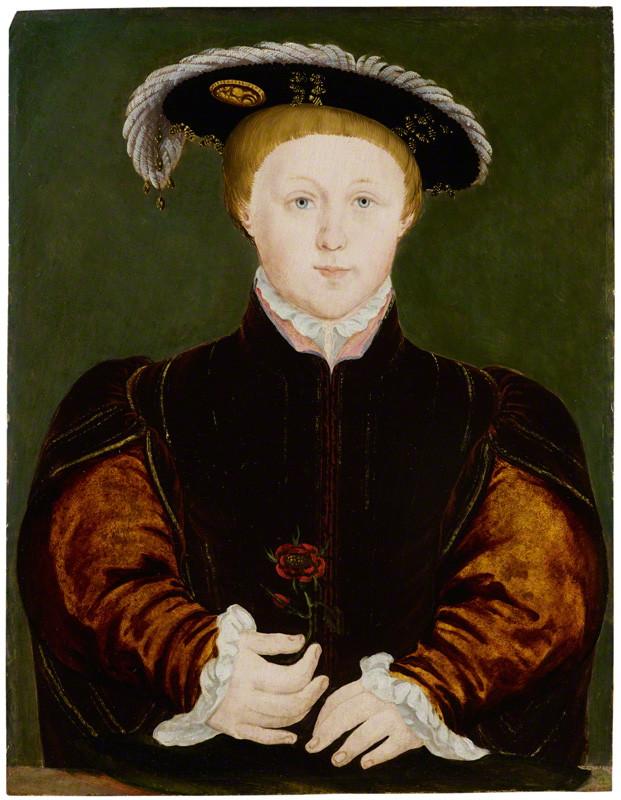 A portrait of Edward VI, by an unknown artist, painted in 1542 when he was five years old.
