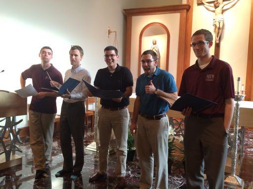 TV Mass and CD Recording By way of music, the Schola at Saint John Paul II Seminary has been keeping pretty busy.