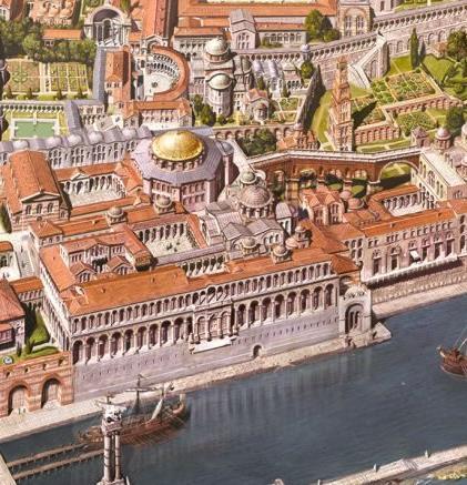 The Byzantine Empire Justinian also completed massive infrastructure projects that transformed Constantinople into