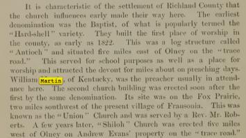 Old John may have died before the Union church was formally organized in late 1827, though perhaps he was part of the congregation during the time it met informally, previous to the formal
