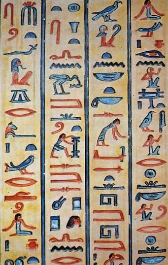 ancient Egypt (often times in the tombs of the