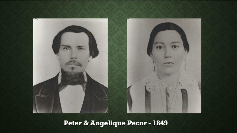 Peter Pecor came to Oconto about 1849 and bought land in the area we now call Frenchtown. He married Angelique Courchaine, a Native American woman.