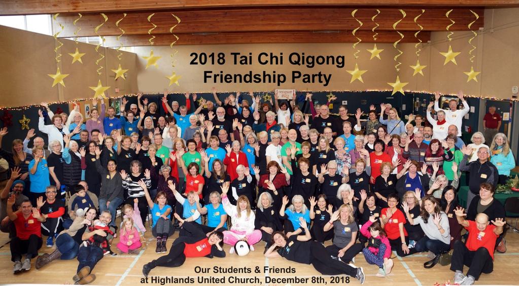 The North Shore Tai Chi Spirit & Chinese Health Qigong group that is headquartered out of Highlands United Church had their annual "Friendship Party" on Saturday, December 8 th, 2018.