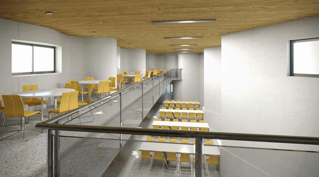 The new OS dining/ auditorium facility will be equipped with computer stations around the hall for on-line