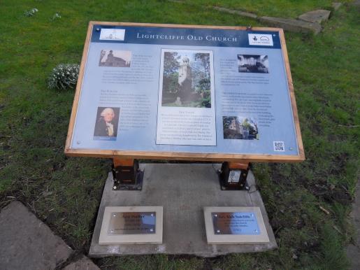 Alongside one of these are two small plaques commemorating Ann Walker and Rev Rich Sutcliffe both buried in the old church.