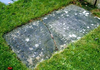 POSITION See Plan A14 Flat rectangular slab Very worn and middle section missing In Memory of RICHARD BUTTLE of Cartmel who departed this Life July 5th 1822 Aged 82 Years Also of ISABELLA BUTTLE