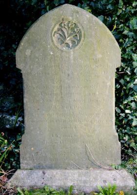 POSITION See Plan A26 Headstone Lettering very faint; ivy growing on stone IN LOVING MEMORY OF William the dutiful Son of John and Isabella Harrison of Carke Hall who died on the 21st day of Aug.