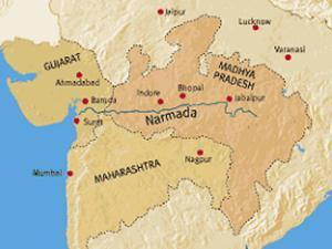 Gujarat Narmada river flows