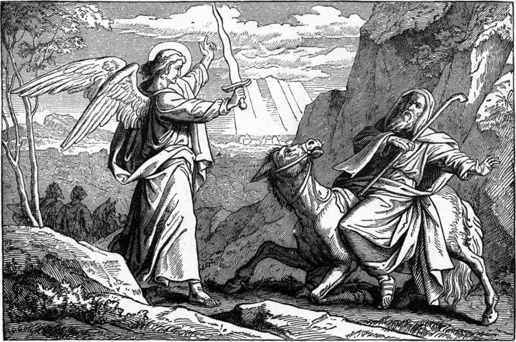 Numbers 22:22-35 the angel of the Lord stopped Balaam and spoke to him