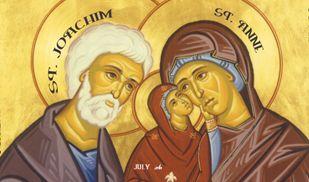 RE NEWS FEAST DAY OF ST JOACHIM AND ST ANNE Thursday 26th July is the Feast Day of St Joachim and St Anne, the parents of Mary