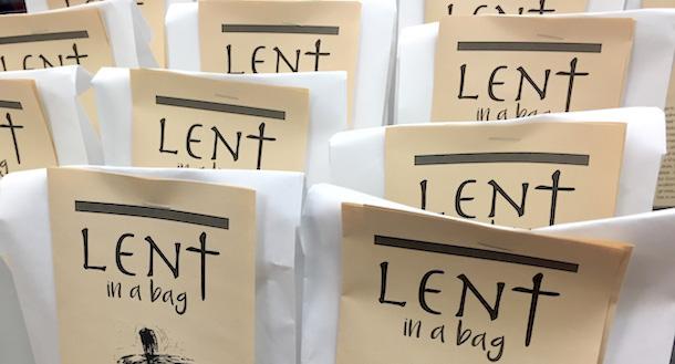Each week read about what the symbol relates to. Find out more about the symbols here: https://www.buildfaith.org/lent-in-a-bag/?