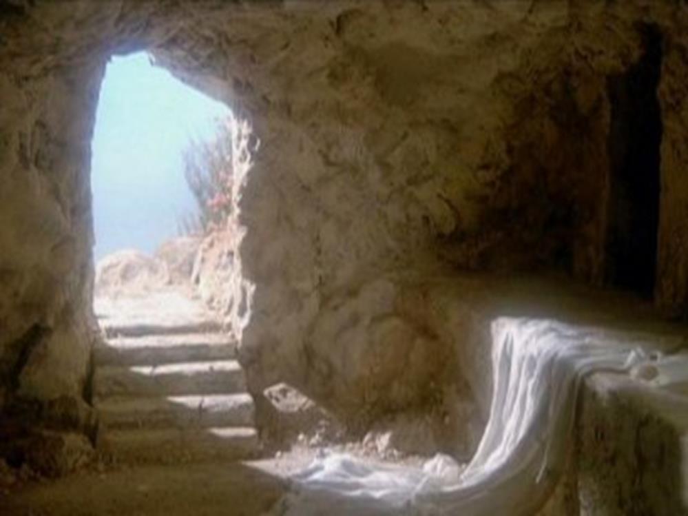 Or you with Peter inside the tomb looking at the consequence of