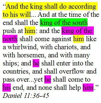 Daniel 11:40-45 identifies a power that comes to his end just before the close of probation in 12:1.