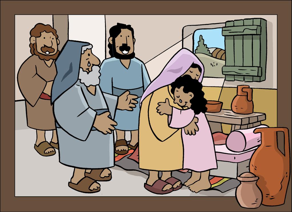 Jairus Daughter One day, while Jesus was walking through town with his disciples, teaching as he went, He was approached by Jairus, one of the synagogue rulers.