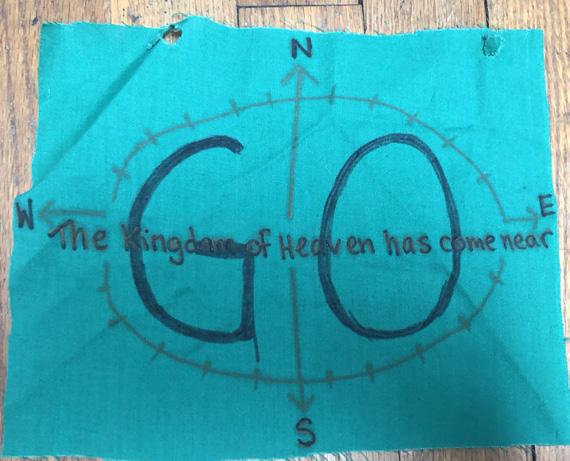 RESPONDING: PRAYER BANNER Invite students to reflect on our calling to be just visitors using Jesus instructions both in Matthew 10 and Matthew 25 by giving each student a piece of cloth and a marker.