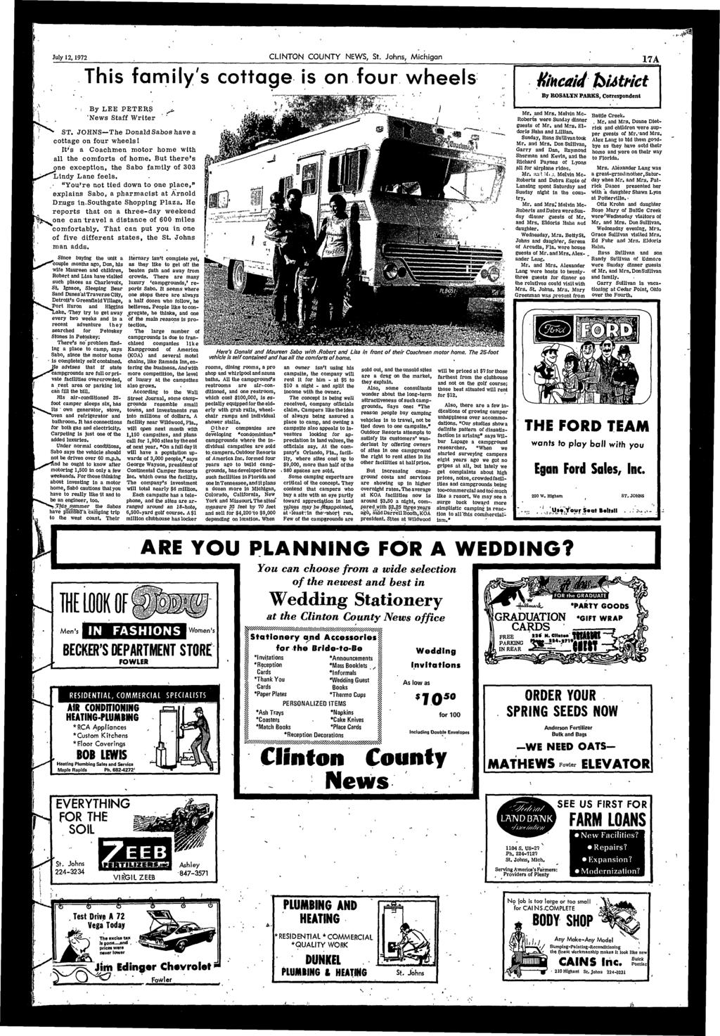 July 2,972 CLINTON COUNTY NEWS, St.