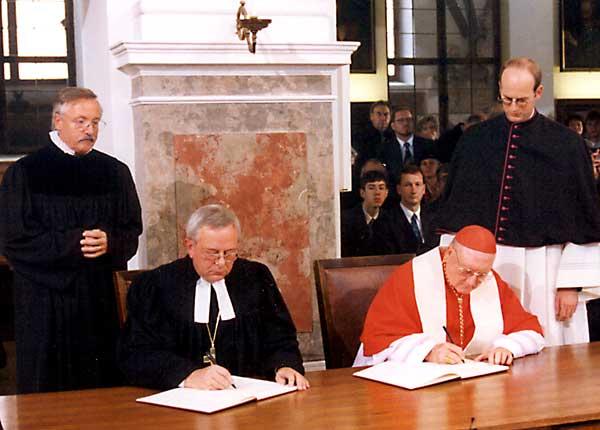 Joint Declaration on the Doctrine of Justification (1999) Bishop Christian Krause and Cardinal Edward