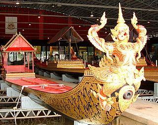 personal barge. The Krut or garuda class barge with the garuda, Vishnu's steed, in flight on the bow.