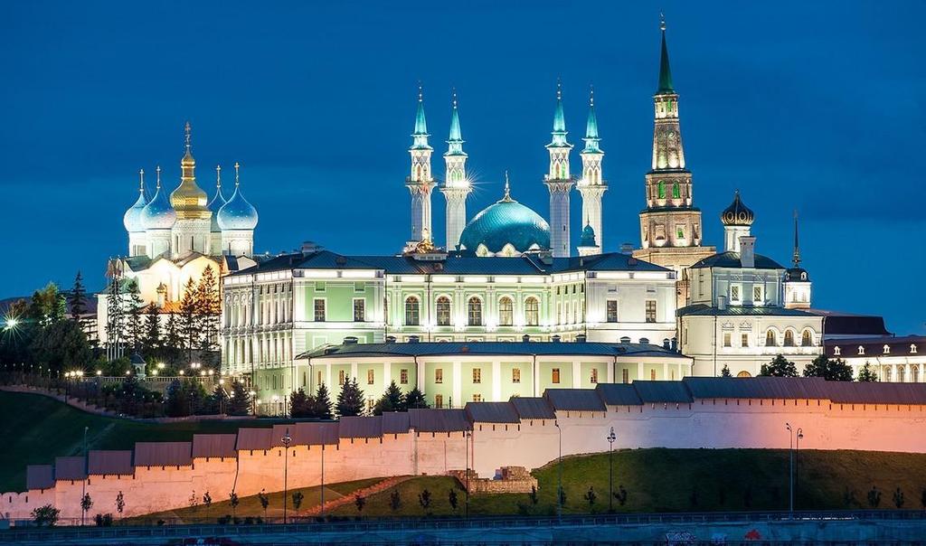 DAY 5, Discover Kazan Early morning (05:56 am) arrival al Kazan railway station Transfer to the hotel, check in & rest Guided tour in Kazan Tatar cooking master class & lunch Guided tour to UNESCO