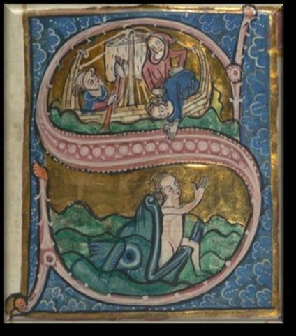 In Christian art history, the most popular image of Jonah comes from the last verse of chapter two, the big fish vomits