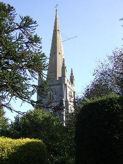 The TOWER and SPIRE date from 1813, about which time the old tower was taken down. The tower is the work of W.B.