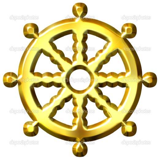 The Symbol of Buddhism *The wheel represents the eightfold path