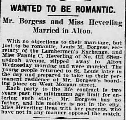 There was again a marriage registered in Clayton, MO between Katherina Potyka and Carl Hase on 15 November 1899 - Katherina was listed as 'single'.