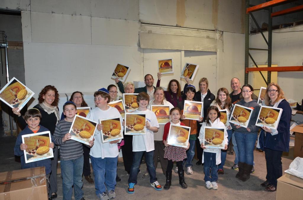 News from the Hebrew School: Our Hebrew school teachers, students and their families went to the Matzoh Factory in Lakewood to observe how matzoh is made.