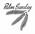 This service will begin with a procession of the worshippers carrying palm branches into the church.