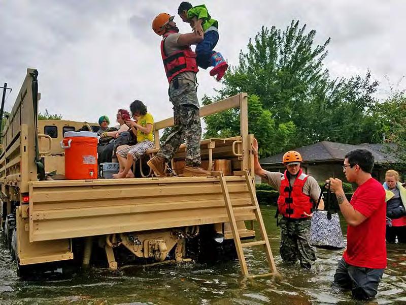 Presbyterians mobilize to help the people of Texas recover after Hurricane Harvey Texas National Guard soldiers assist residents affected by flooding caused by Hurricane Harvey in Houston, Aug.