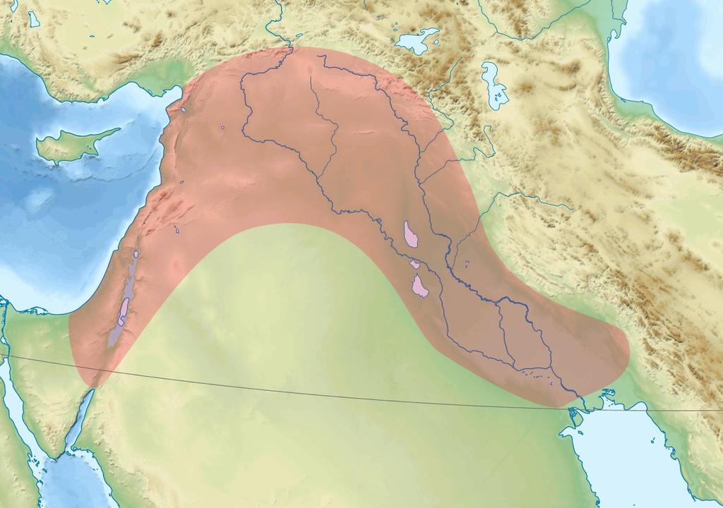 A. Geography of the Fertile Crescent 1. At the same time that an ancient civilization was in Egypt, Africa, another civilization was in western Asia in a region called the Fertile Crescent. 2.