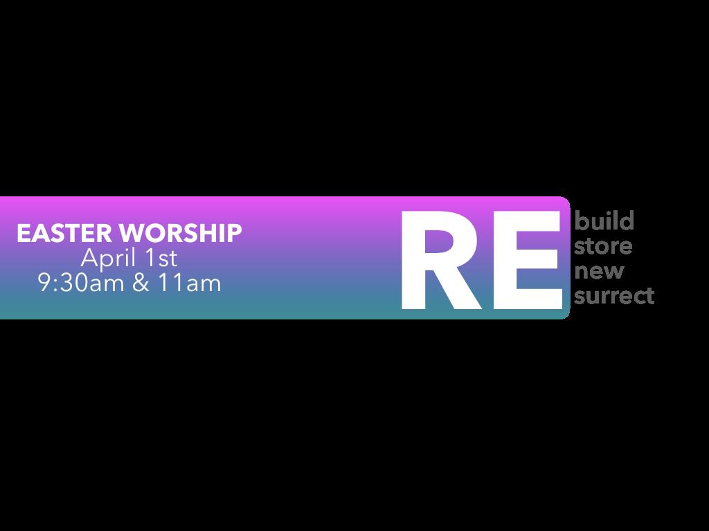 Find the Easter story in Matthew 28:1-10 Easter Worship Times 9:30am Traditional Worship in the Delhi Sanctuary 11am Modern Worship in the Delhi Fellowship Hall 11am Worship in the Price Hill
