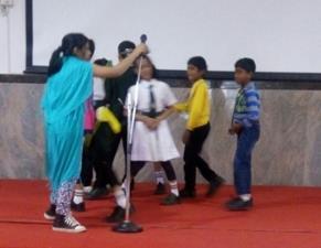 The students participated in a multitude of events like collage making of different patterns, robot making with geometrical shapes, speech on great mathematicians, skits on mathematical topics and