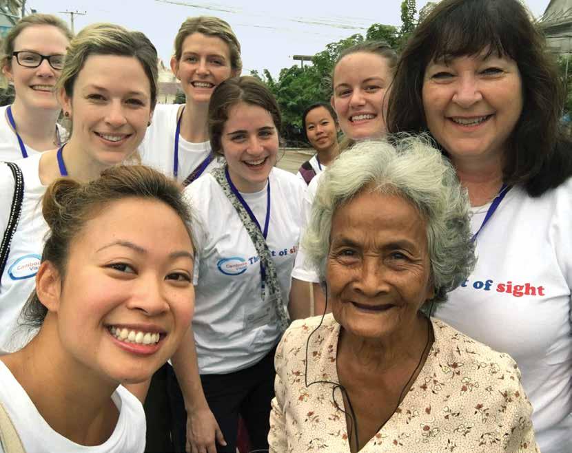 TAKING AUDIOLOGICAL AID TO CAMBODIA In October 2016 Dr Chyrisse Heine led a group of four students and two volunteer specialists to Pursat in Cambodia, to provide speech and hearing services in a