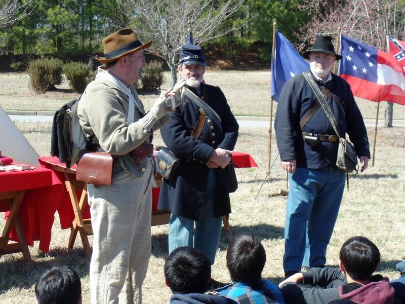 These experienced re-enactors give a facinating presentation on the life of the common soldier in the War