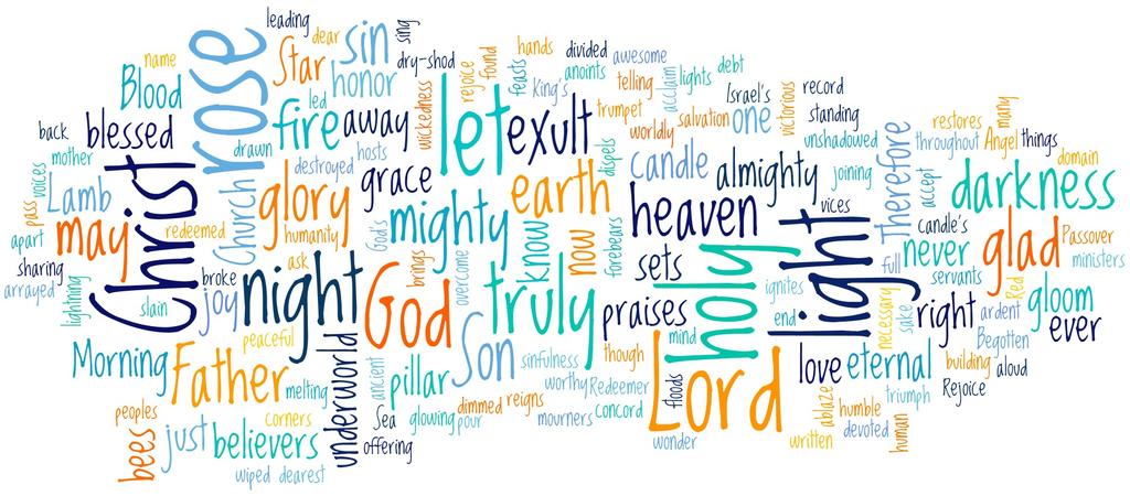 Similar to last year s Triduum worship aid booklet, this image of words is called a Wordle.