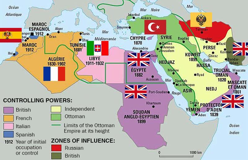 Middle East Timeline Borders