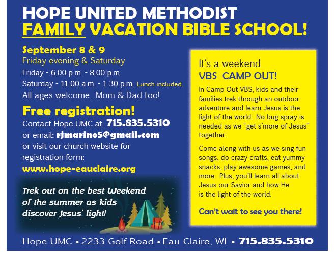 During these two short days at Camp Out, We will be introduced to Jesus, God s Son who lovingly cares for us, in surprising and unforgettable ways.