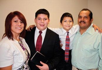 say they are proud to watch Julian growing up in the Church and grateful for the example he sets for the family.