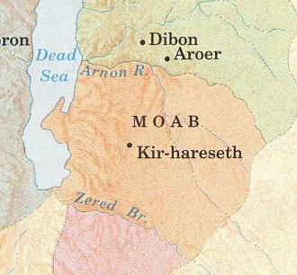 At the time of the vision, Ar is a chief city of Moab and Kir is its capital. For them to be attacked at night is a strange prophecy.