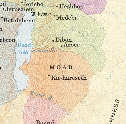 The Lord directs the vision to the southernmost part of the Moabite territory and the city of Zoar where the Moab people will attempt to run and climb to the plateau of Luhith, hoping to escape the